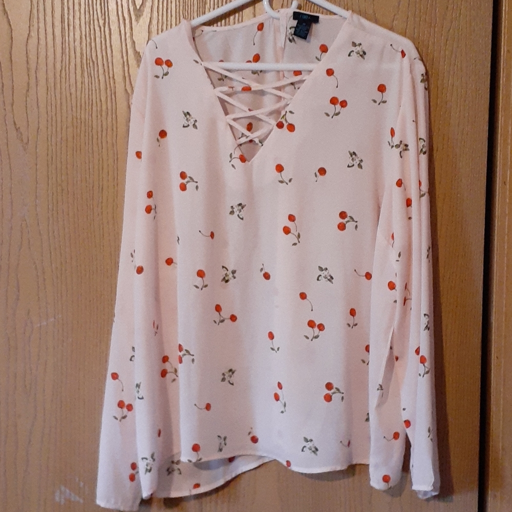 Cherry on top blouse 3X
